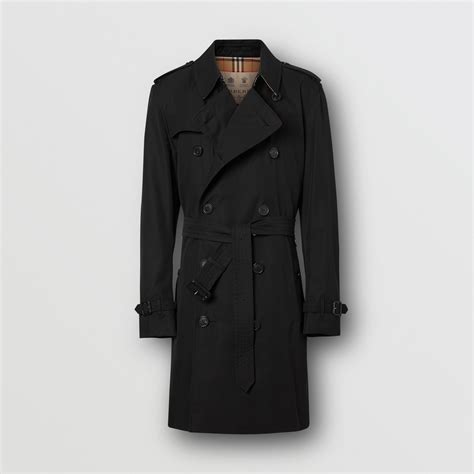 IMPERMEABILE MONTGOMERY UOMO BURBERRY NERO 